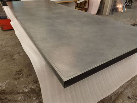 metal sheets for table tops|diy zinc table top.